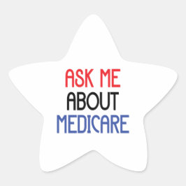 VRAAG ME OVER MEDICARE STER STICKER
