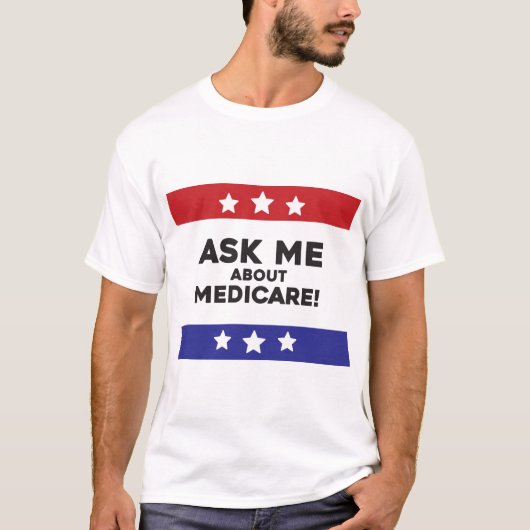Vraag me over Medicare T-shirt (Voorkant)