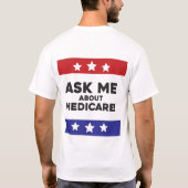 Vraag me over Medicare T-shirt (Achterkant)
