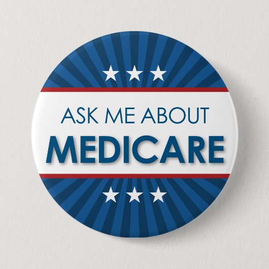 Vraag me over medicijnen - Amerikaan Ronde Button 7,6 Cm (Voorkant)