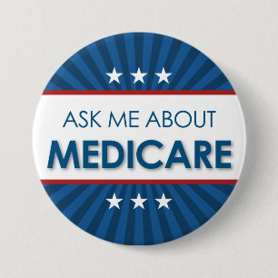 Vraag me over medicijnen - Amerikaan Ronde Button 7,6 Cm