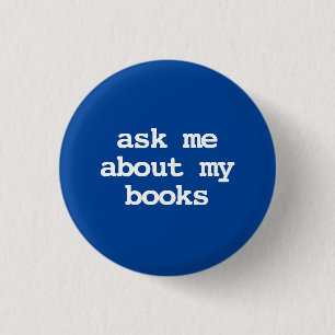 vraag me over mijn boeken Knop Ronde Button 3,2 Cm
