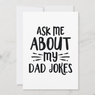 Vraag Me Over Mijn Dad Jokes Bedankkaart