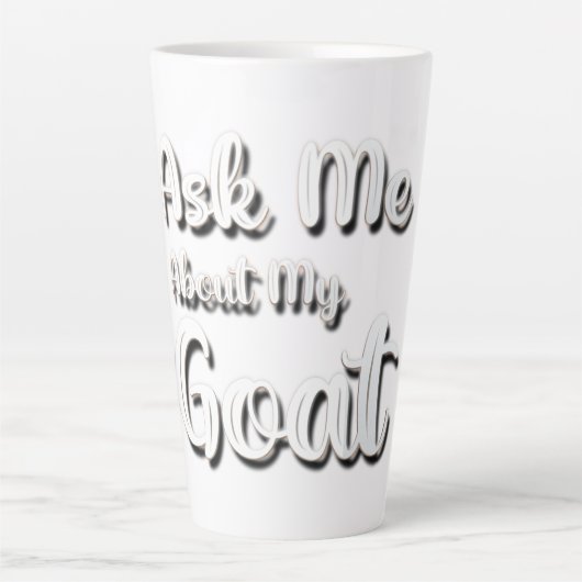 VRAAG ME OVER MIJN GOAT LATTE MOK (Voorkant)
