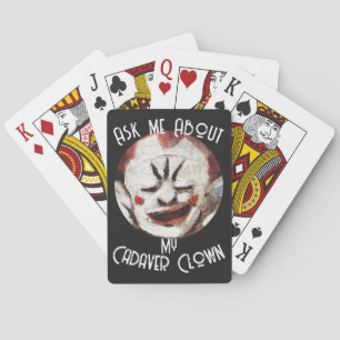 Vraag me over mijn lijkclown dinerfeest 2049 pokerkaarten