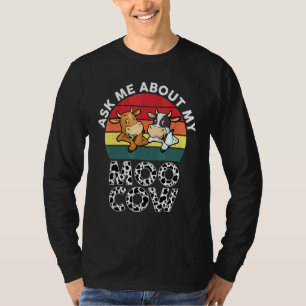 Vraag Me Over Mijn Moo Cow Peuters Jongens Meisjes T-shirt