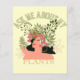 Vraag me over mijn planten   Cadeau voor mama Flyer