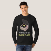 Vraag me over mijn platenspeler t-shirt (Voorkant volledig)
