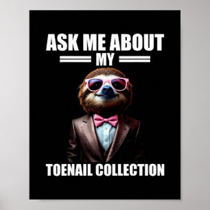 Vraag me over mijn teennagelcollectie Emrring Vaka Poster
