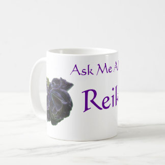 Vraag Me Over Reiki Paarse Roos Koffiemok