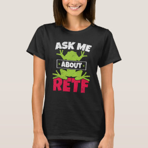 Vraag me over RETF Rode Ogen Boomkikker Pad Amfibi T-shirt