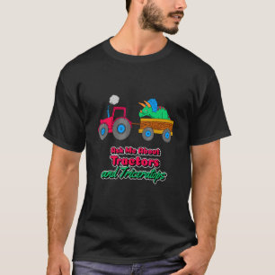Vraag Me Over Tractoren En Triceratops Jongens T-shirt
