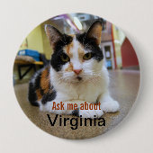 Vraag me over Virginia Button (Voorkant)