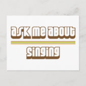 Vraag me over zingen briefkaart (Voorkant)