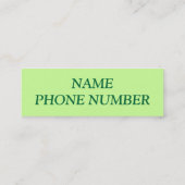 VRAAG ME PROFIELKAART MINI VISITEKAARTJE (Achterkant)