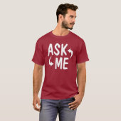 Vraag me Shirt met pijlen (Voorkant volledig)