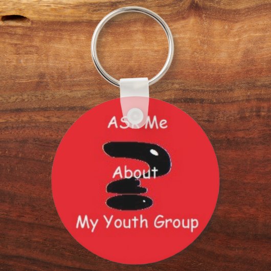 Vraag me Sleutelhanger (Voorkant)