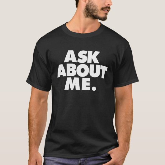 vraag me t-shirt (Voorkant)