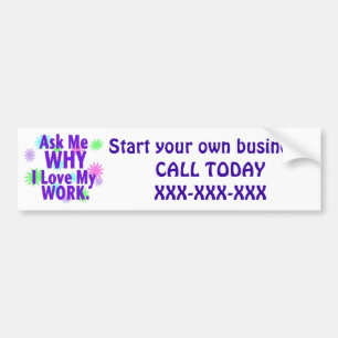 Vraag me waarom bumpersticker