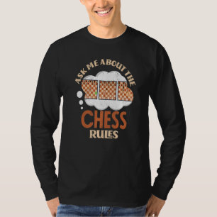 Vraag me wat de regels zijn voor cheques. t-shirt