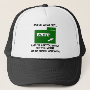 Vraag me wat er gebeurt en vraag je wat de vuist i trucker pet