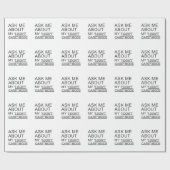 Vraag me wat ik niet kan schelen cadeaupapier (Vlak)