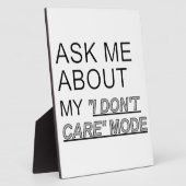 Vraag me wat ik niet kan schelen fotoplaat (Zijkant)