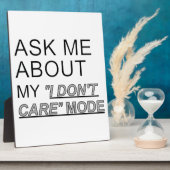 Vraag me wat ik niet kan schelen fotoplaat (Zijkant)