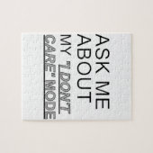 Vraag me wat ik niet kan schelen legpuzzel (Horizontaal)