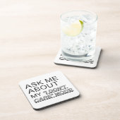 Vraag me wat ik niet kan schelen onderzetter (Rechterzijde)