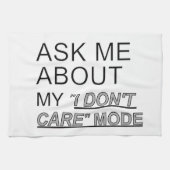 Vraag me wat ik niet kan schelen theedoek (Horizontaal)