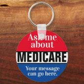 Vraag me wat medicijnen zijn sleutelhanger (Voorkant)