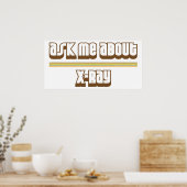 Vraag me wat röntgenfoto's zijn poster (Keuken)