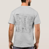 "Vraag me wat Schotse landdans is" T Shirt (Achterkant)