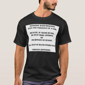 vraag met dwaasheid god TJ T-shirt