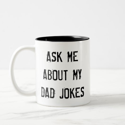 VRAAG MIJ OM MIJN DROOIEN. TWEEKLEURIGE KOFFIEMOK (Links)