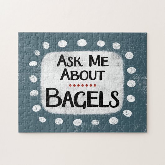 Vraag Mij Over Bagels Jigsaw Puzzel (Horizontaal)