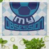 Vraag mijn Voetbal-obsessie niet in twijfel Theedoek (Gevouwen)