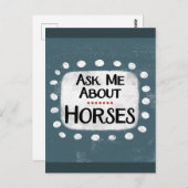 Vraag naar het Briefkaart van paarden (Voorkant / Achterkant)