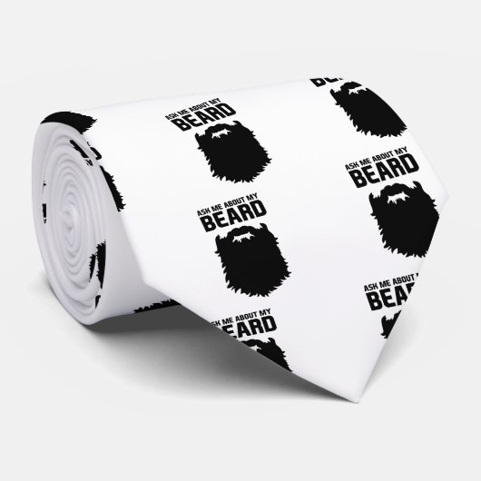 Vraag naar mijn baard stropdas (Opgerold)