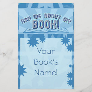 Vraag naar mijn boek. briefpapier