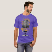 Vraag naar Podcast  microfoonposter T-shirt (Voorkant volledig)