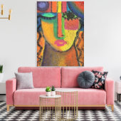 Vraag niet naar Abstract acrylverf op OSB Canvas Afdruk (Insitu (Woonkamer))