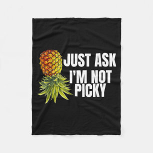 Vraag Niet Veelig Grappige Ondersteboven Ananas Tr Fleece Deken