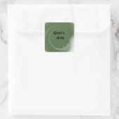 Vraag Niet Vierkante Sticker (Tas)