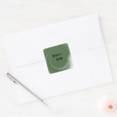 Vraag Niet Vierkante Sticker (Envelop)