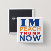 Vraag nu Trump Vierkante Button 5,1 Cm (Voorkant /achterkant)