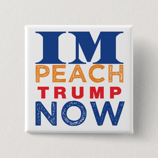 Vraag nu Trump Vierkante Button 5,1 Cm (Voorkant)
