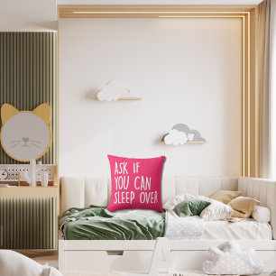 Vraag of je over roze Kinderen kunt slapen Kussen