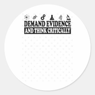 Vraag om bewijs en denk kritisch na over Sticker